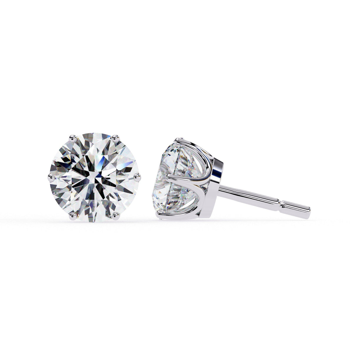 The Selene Crescent Moon Studs 4 Earrings