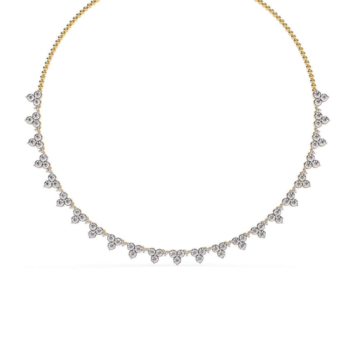 The Seraphine Triple Strand Diamond Choker 9 Necklace