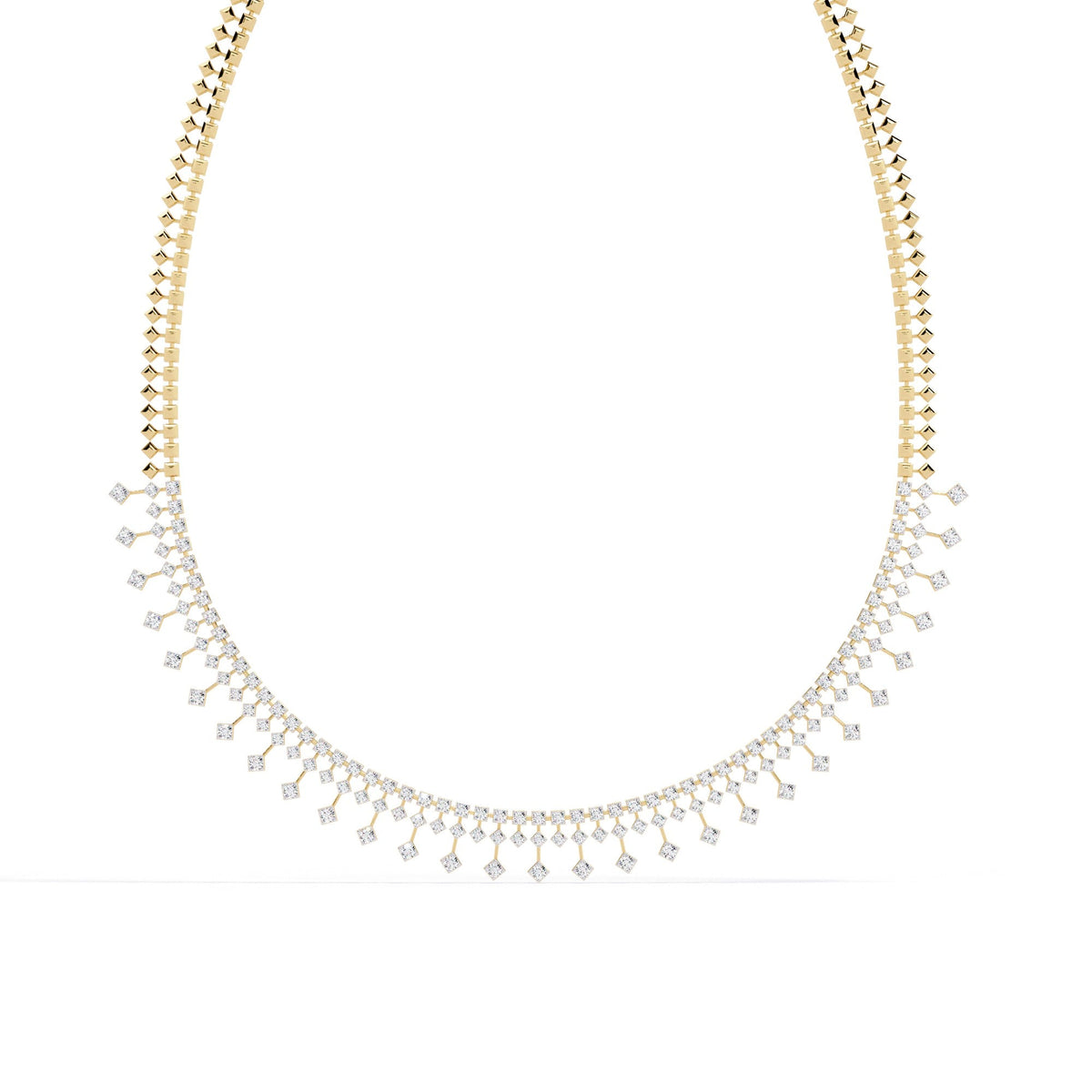 The Aurelia Bezel-Set Station 10 Necklace