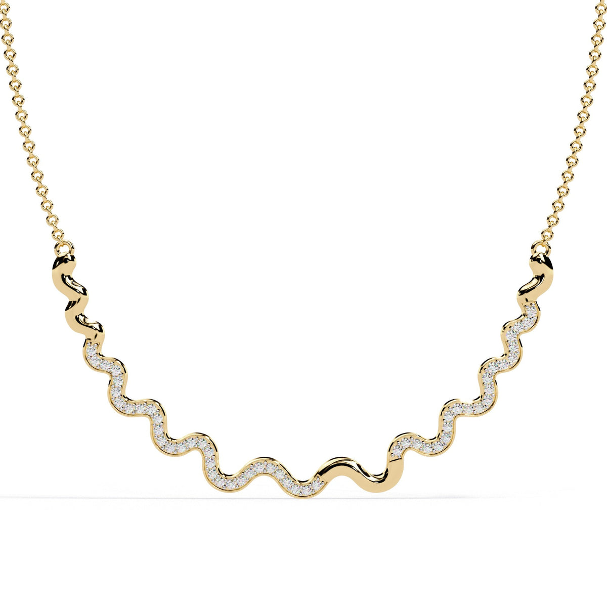 The Simone Station Diamond Floating Cable Chain 11 Necklace