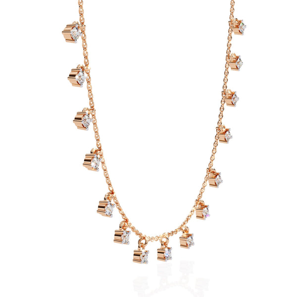 The Ethereal Micropavé Diamond Tennis 12 Necklace