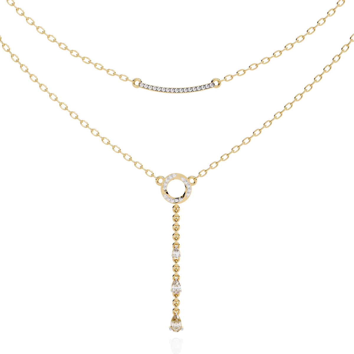 The Mirabelle Cascading Teardrop 12 Necklace