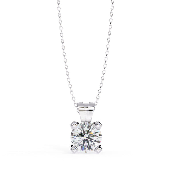 The Evangeline Radiant Solitaire 9 Pendant