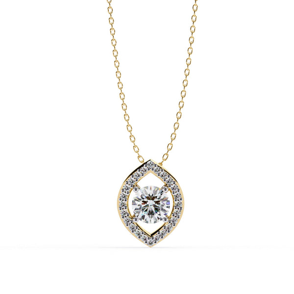 The Lyra Double Halo Starburst 11 Pendant