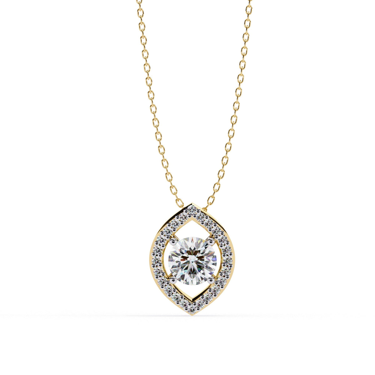 The Lyra Double Halo Starburst 11 Pendant