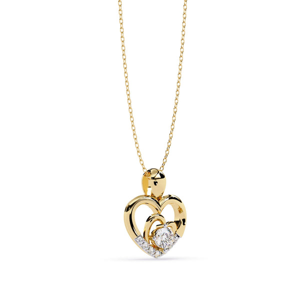 The Celeste Teardrop Halo 11 Pendant