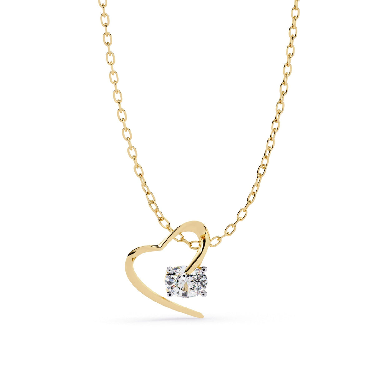 The Seraphina Pear Floating Halo 13 Pendant