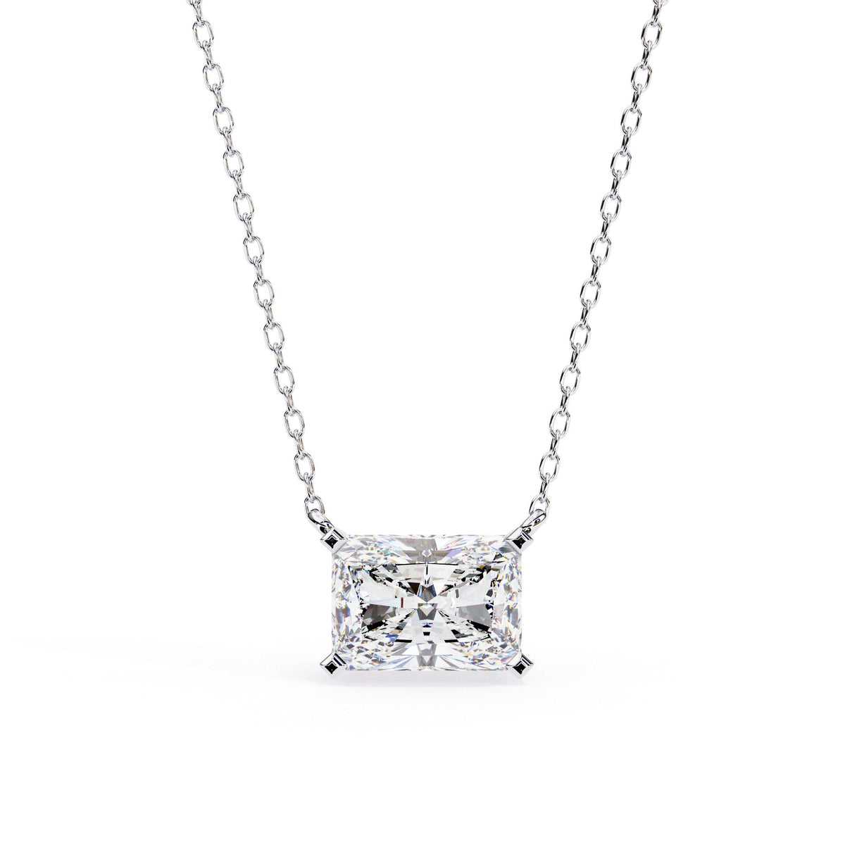 The Calista Geometric Emerald Cut 13 Pendant