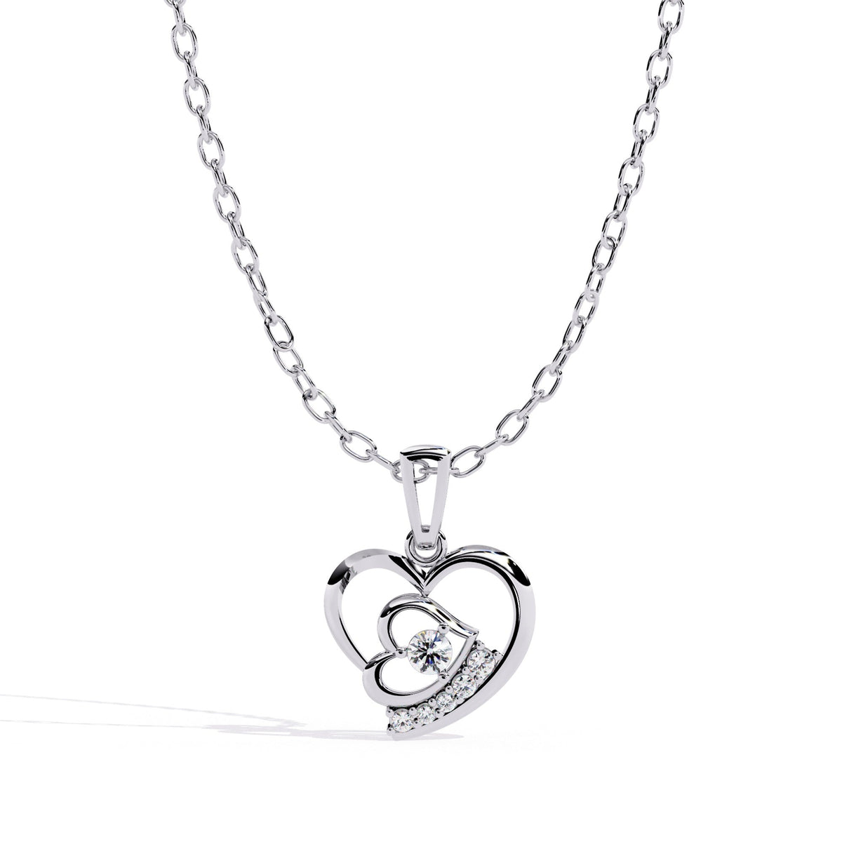 The Orion Bezel Floating Solitaire 13 Pendant