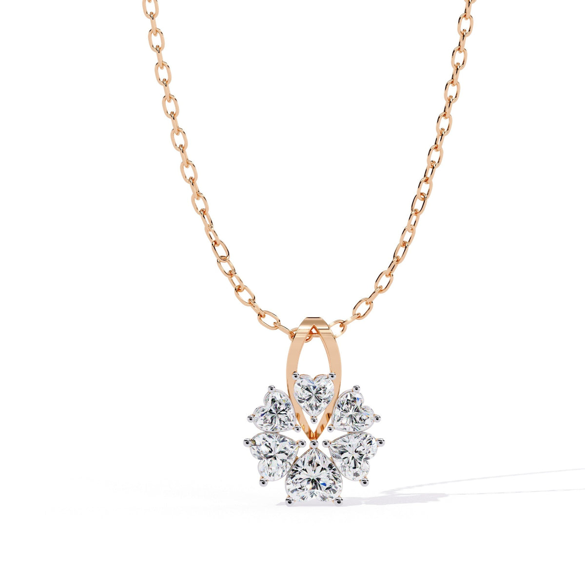 The Celeste Teardrop Halo 13 Pendant