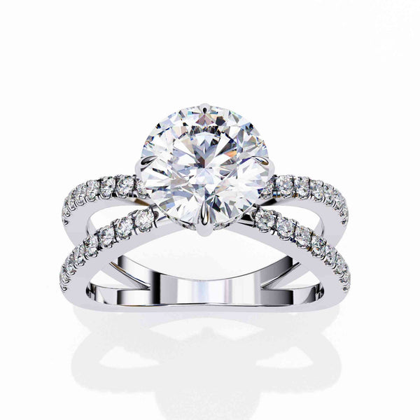 The Amira East-West Emerald Edition 5 Ring