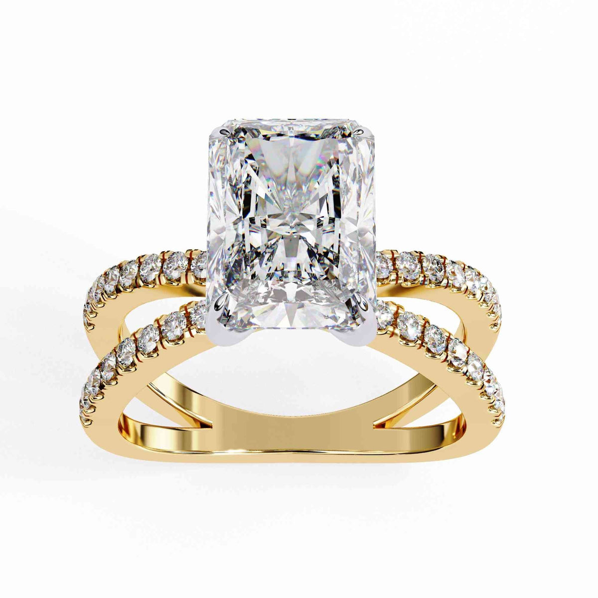 The Rosalind Emerald-Cut Cathedral Edition 6 Ring