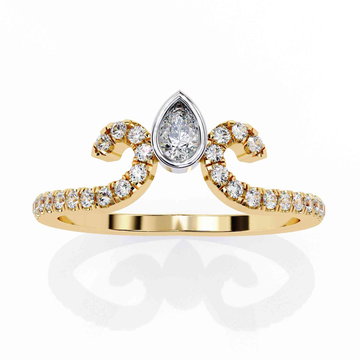 The Bianca Scalloped Eternity Edition 7 Ring