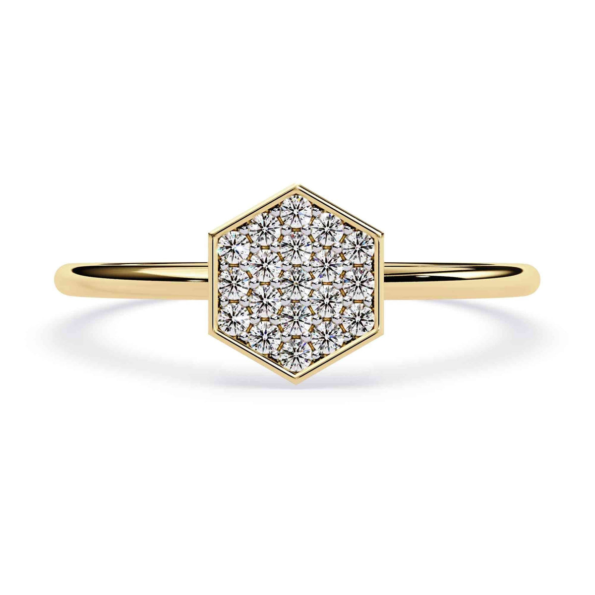 The Therese Bezel Crown Stacking Edition 9 Ring