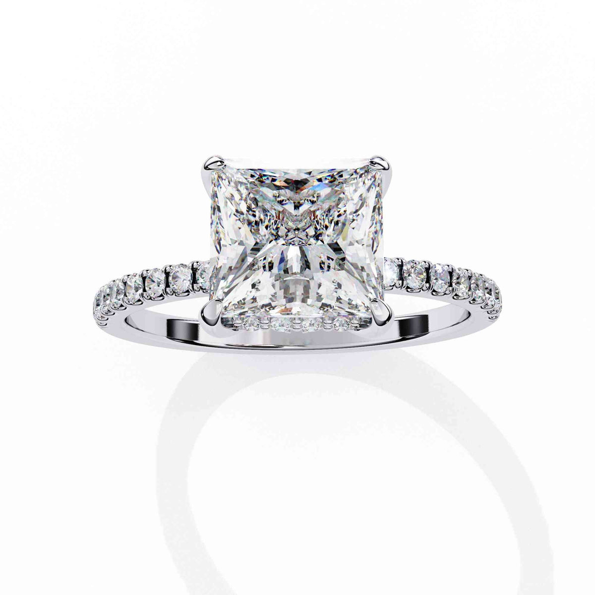 The Rosalind Emerald-Cut Cathedral Edition 10 Ring