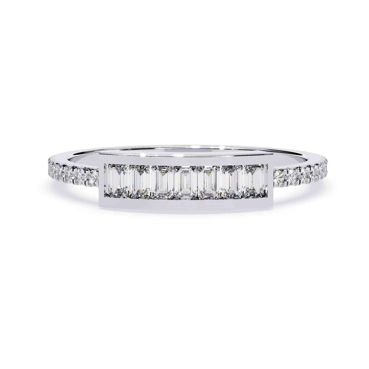 The Gemma Floating Solitaire Edition 12 Ring