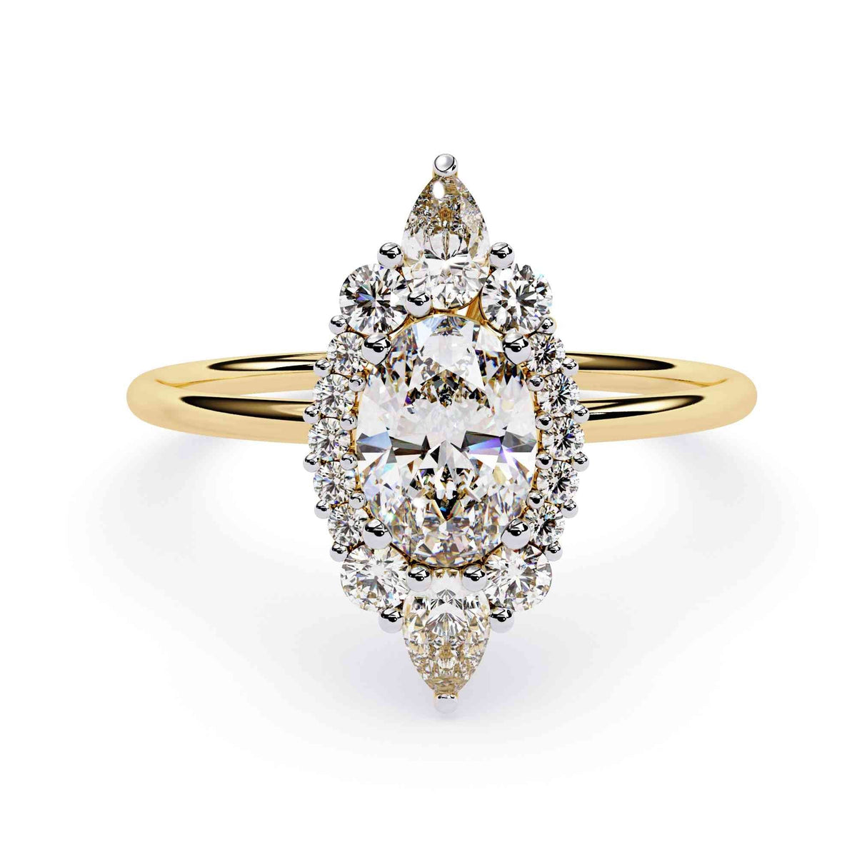The Seraphine Three-Stone Trinity Edition 13 Ring