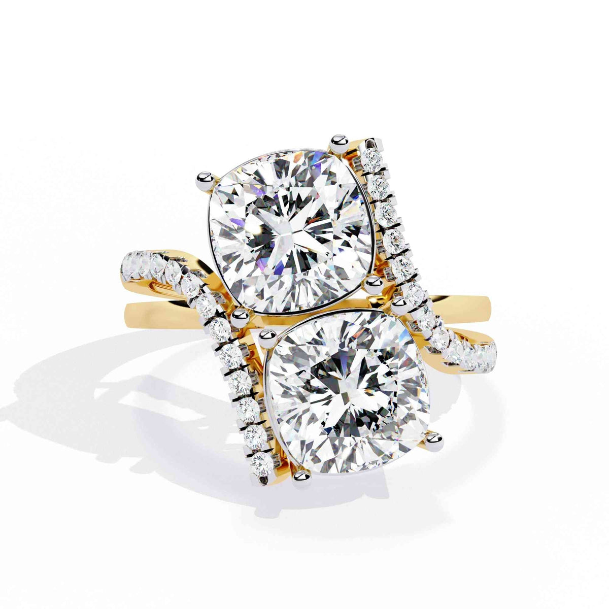 The Seraphine Three-Stone Trinity Edition 14 Ring