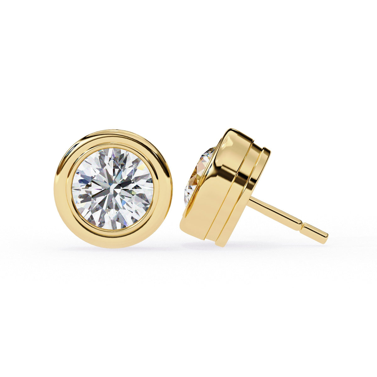 The Elysia Huggie Hoop Pavé Earrings