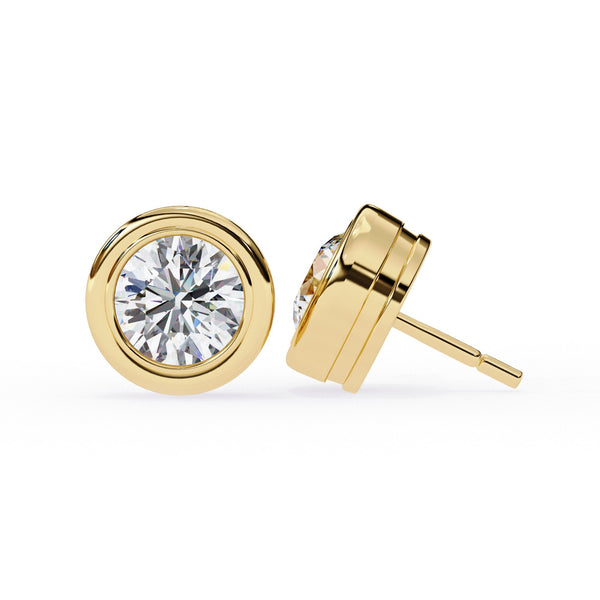 The Elysia Huggie Hoop Pavé Earrings