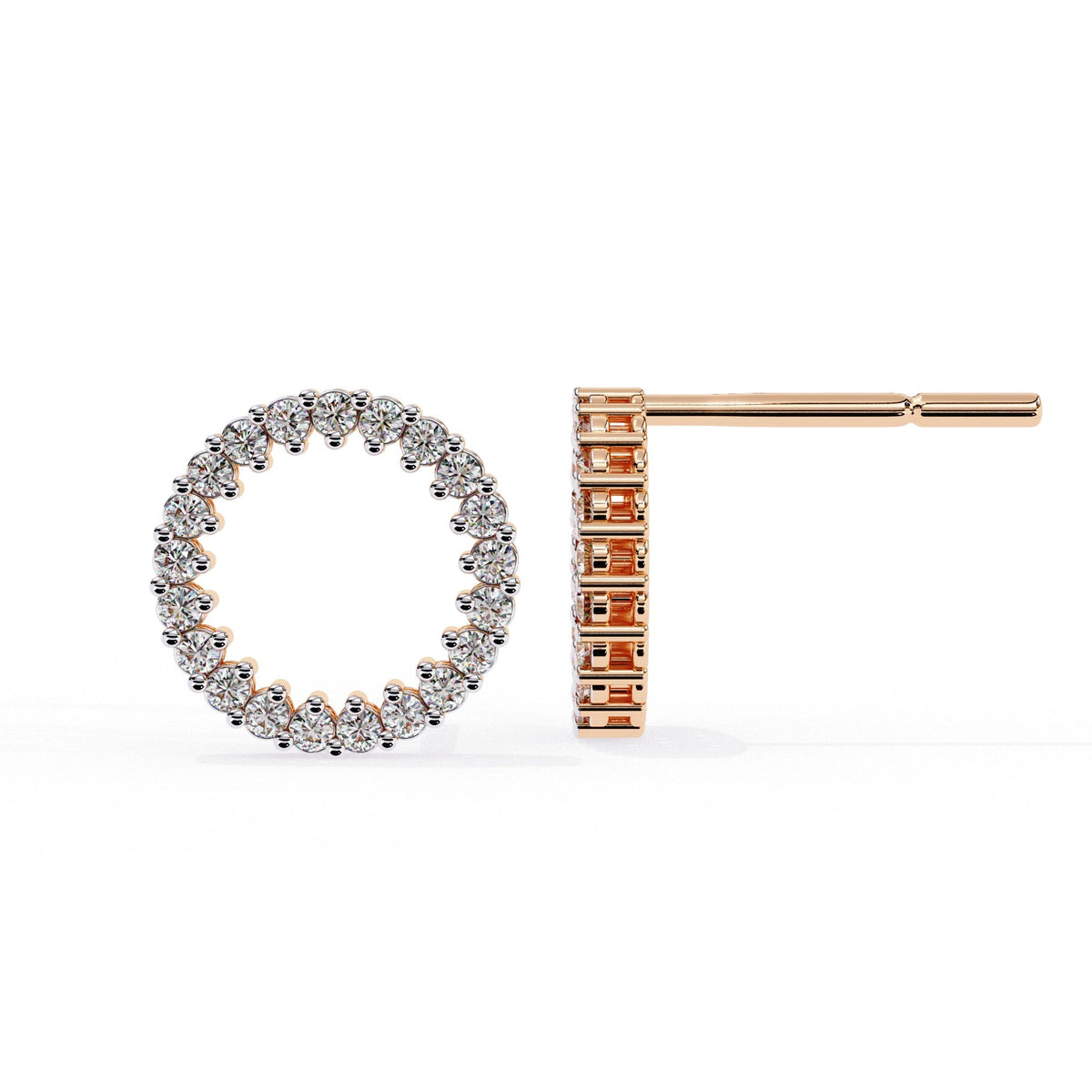 The Celeste Pear Halo Drop Earrings