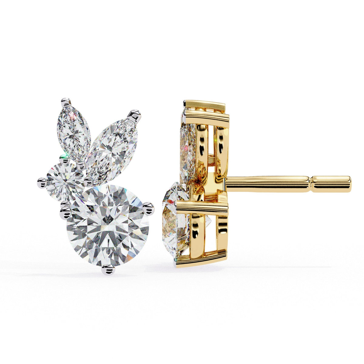 The Celeste Pear Halo Drop 2 Earrings