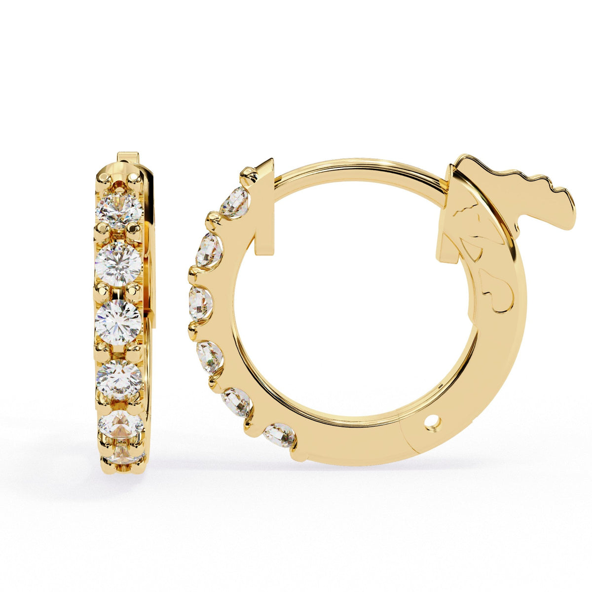 The Camilla Petite Diamond Hoops 2 Earrings