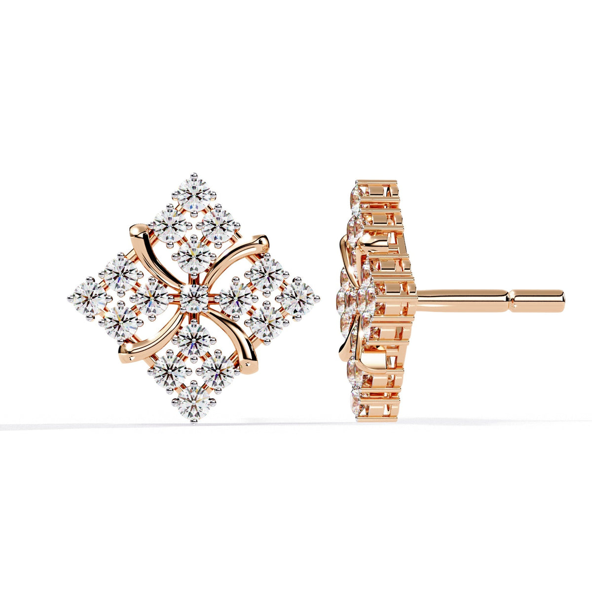 The Arabella Pavé Leverback 2 Earrings