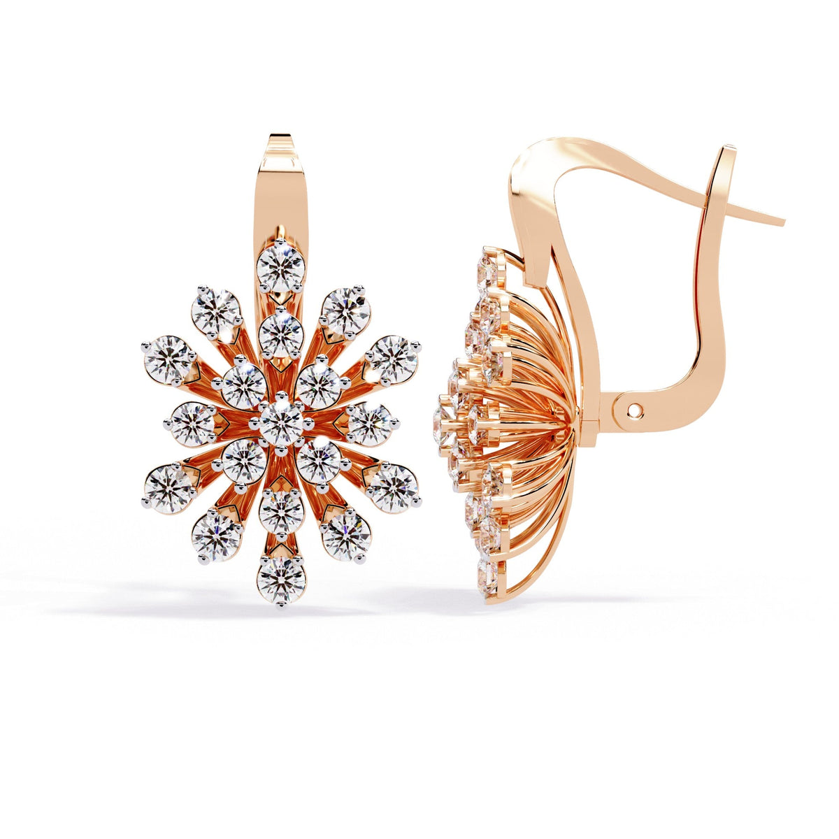 The Astrid Starburst Halo Studs 3 Earrings