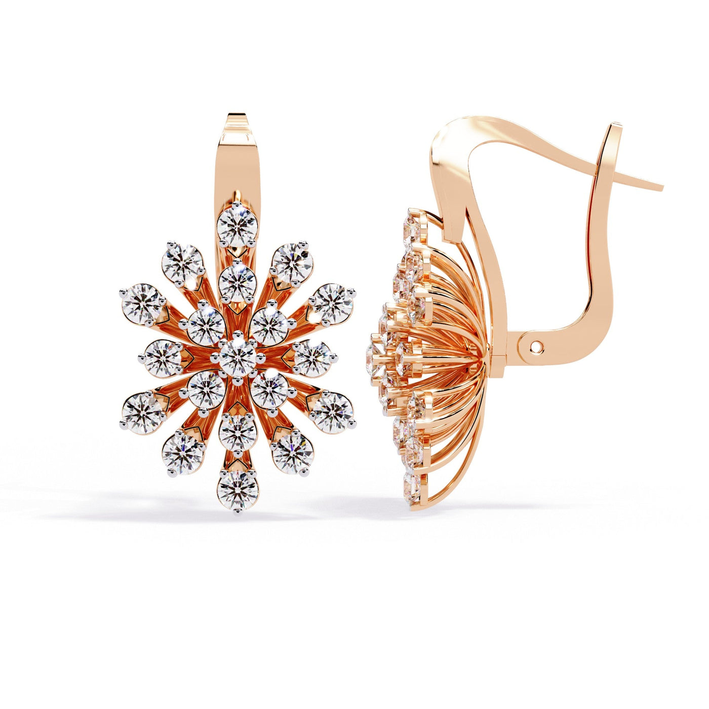 The Astrid Starburst Halo Studs 3 Earrings