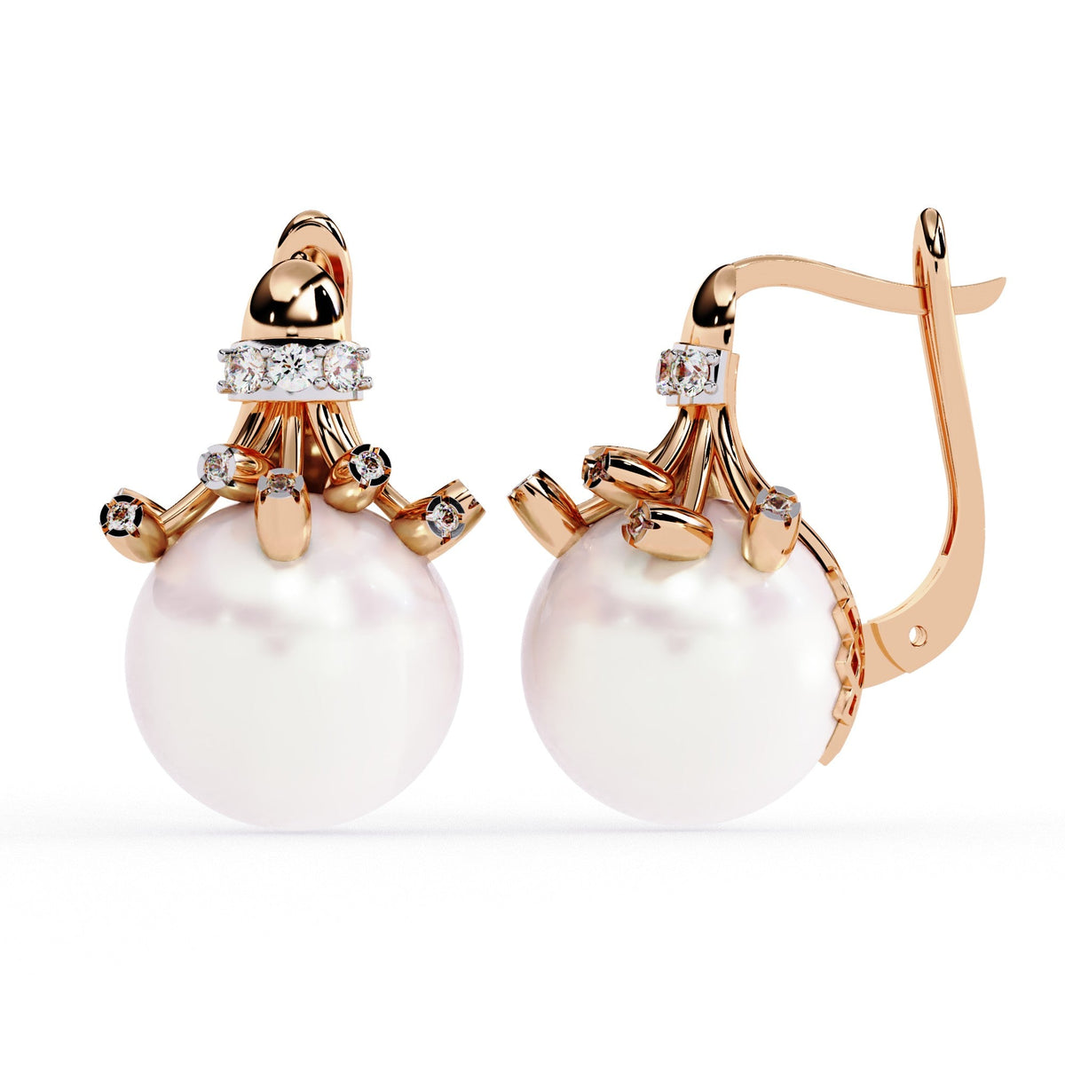 The Elysia Huggie Hoop Pavé 3 Earrings