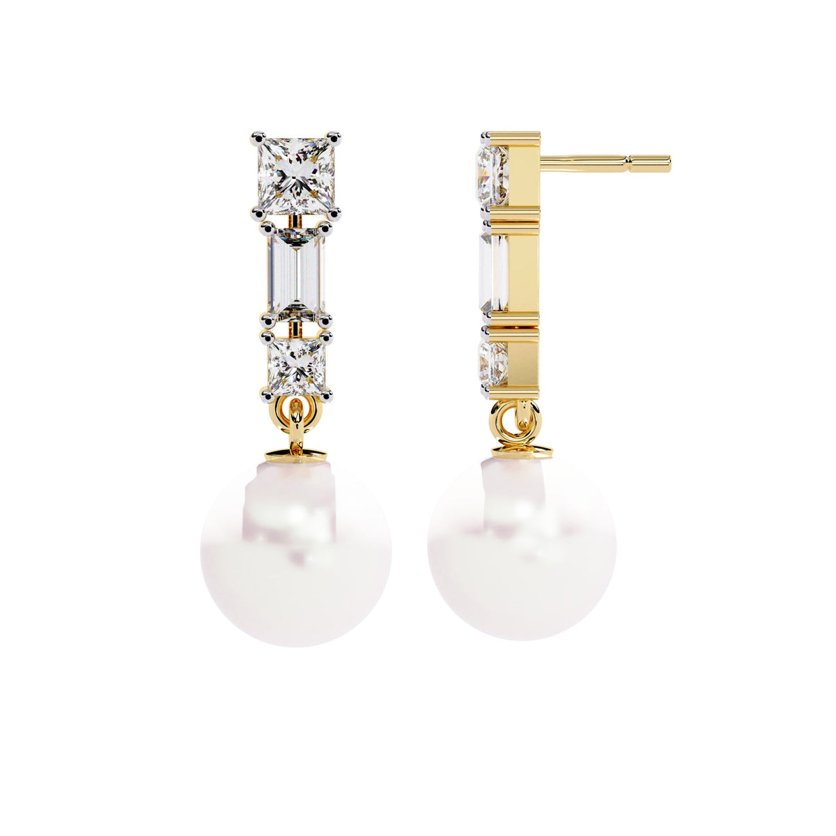 The Zephyr Threader Diamond Dangles 3 Earrings