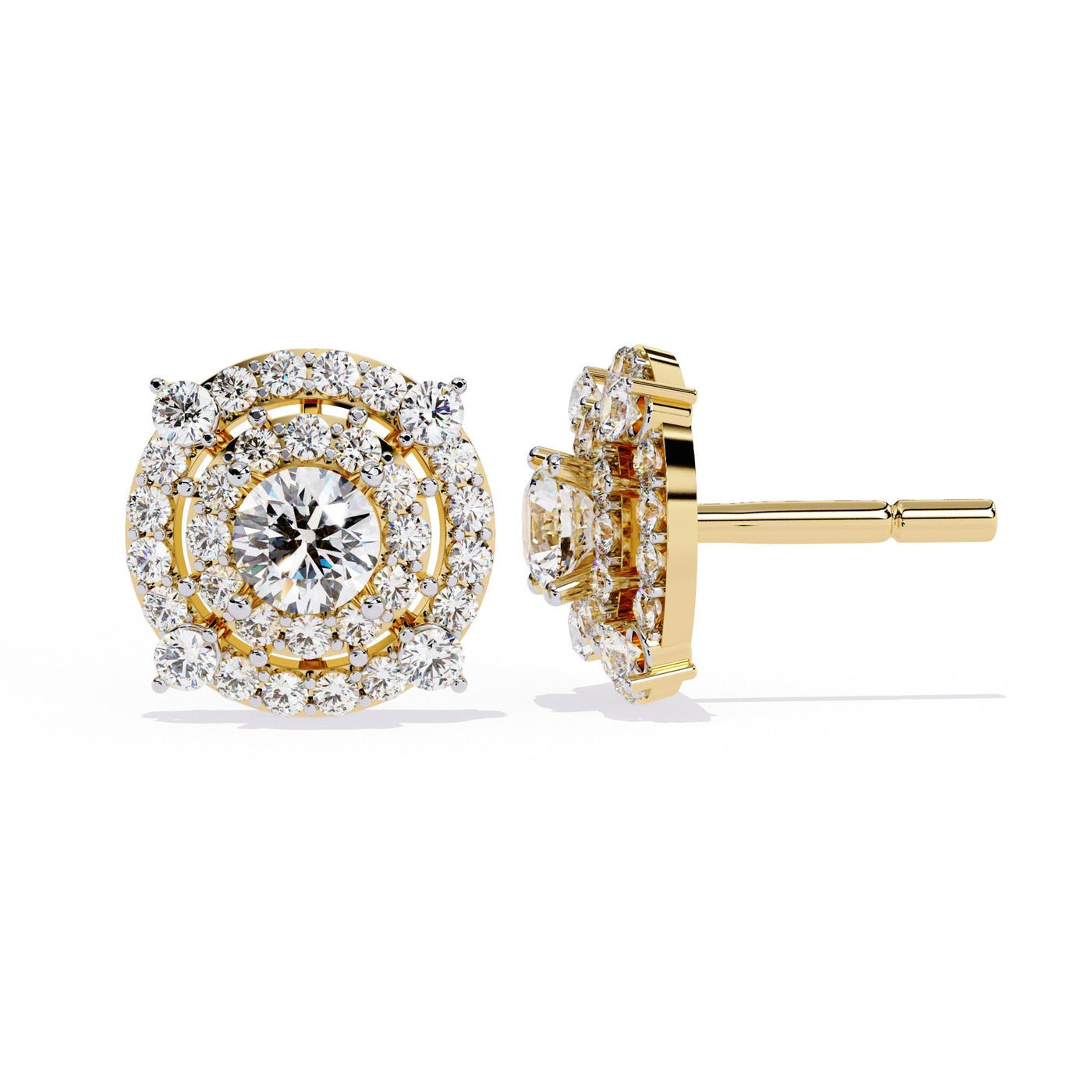 The Juliette Scalloped Halo Studs 3 Earrings