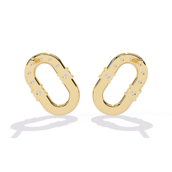The Arabella Pavé Leverback 3 Earrings