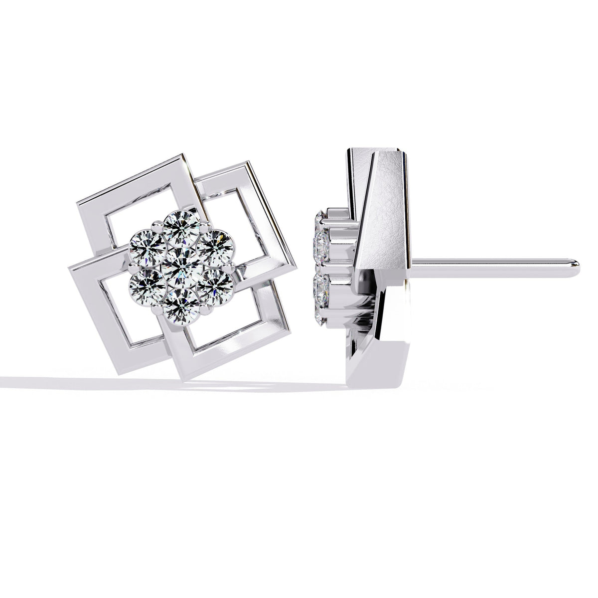 The Seraphine Three-Stone Drops 4 Earrings