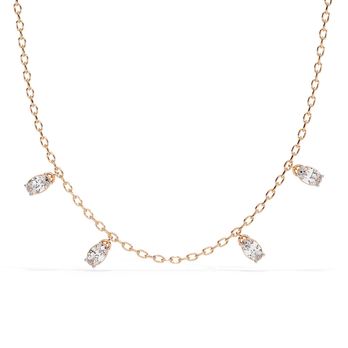 The Ethereal Micropavé Diamond Tennis 9 Necklace