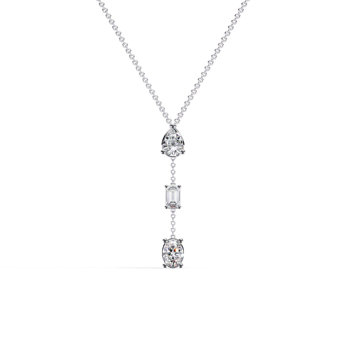 The Celeste Delicate Pavé Tennis Chain 9 Necklace
