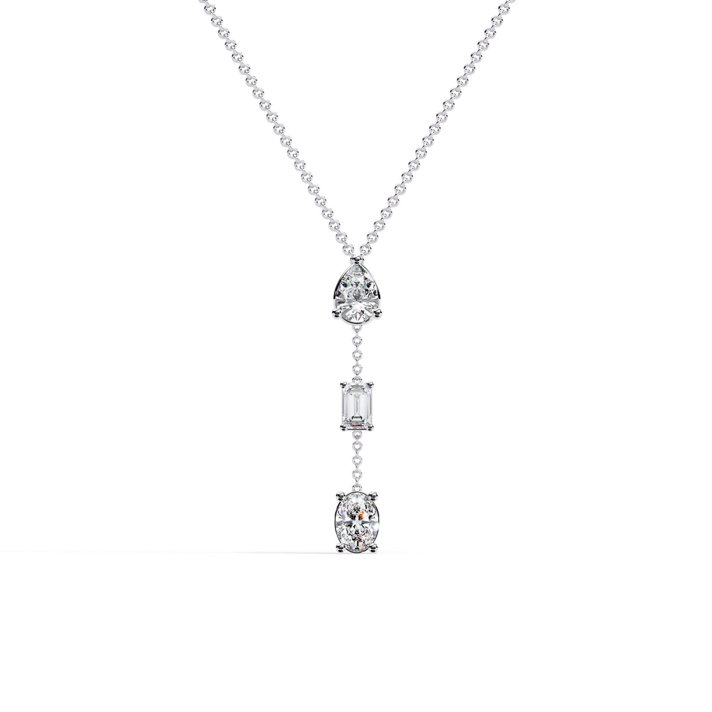 The Celeste Delicate Pavé Tennis Chain 9 Necklace