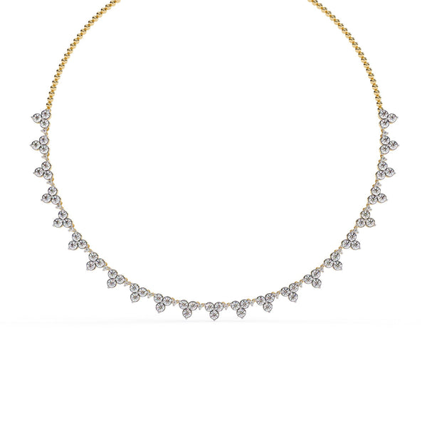 The Seraphine Triple Strand Diamond Choker 9 Necklace