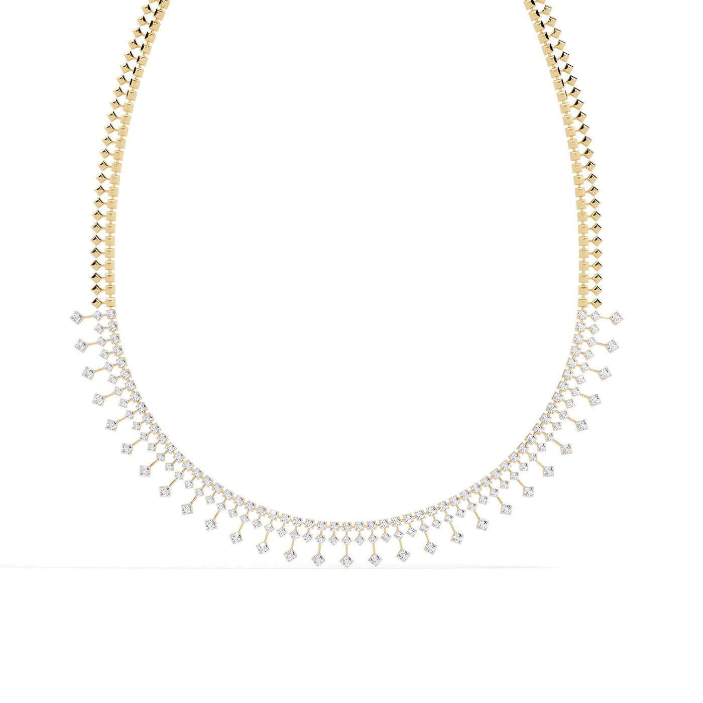The Aurelia Bezel-Set Station 10 Necklace