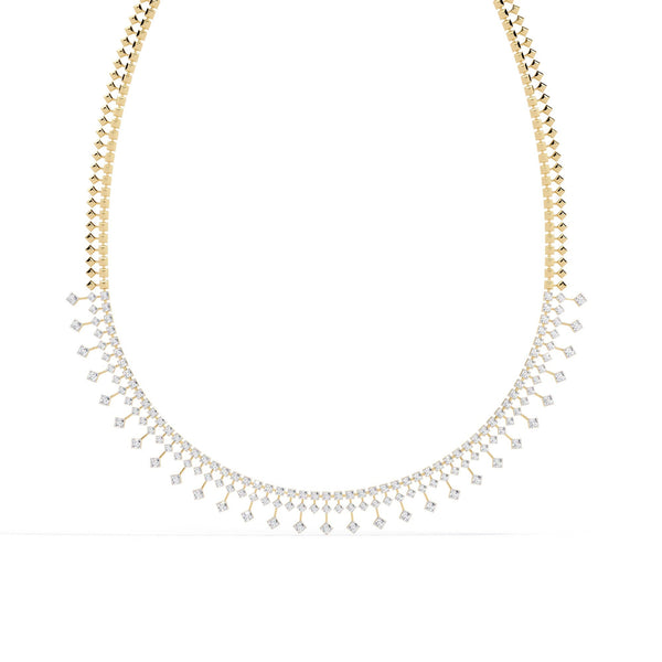 The Aurelia Bezel-Set Station 10 Necklace