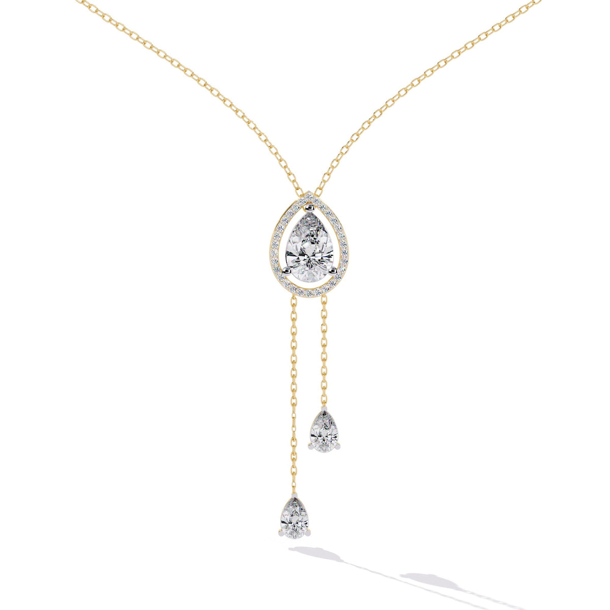 The Mirabelle Cascading Teardrop 10 Necklace