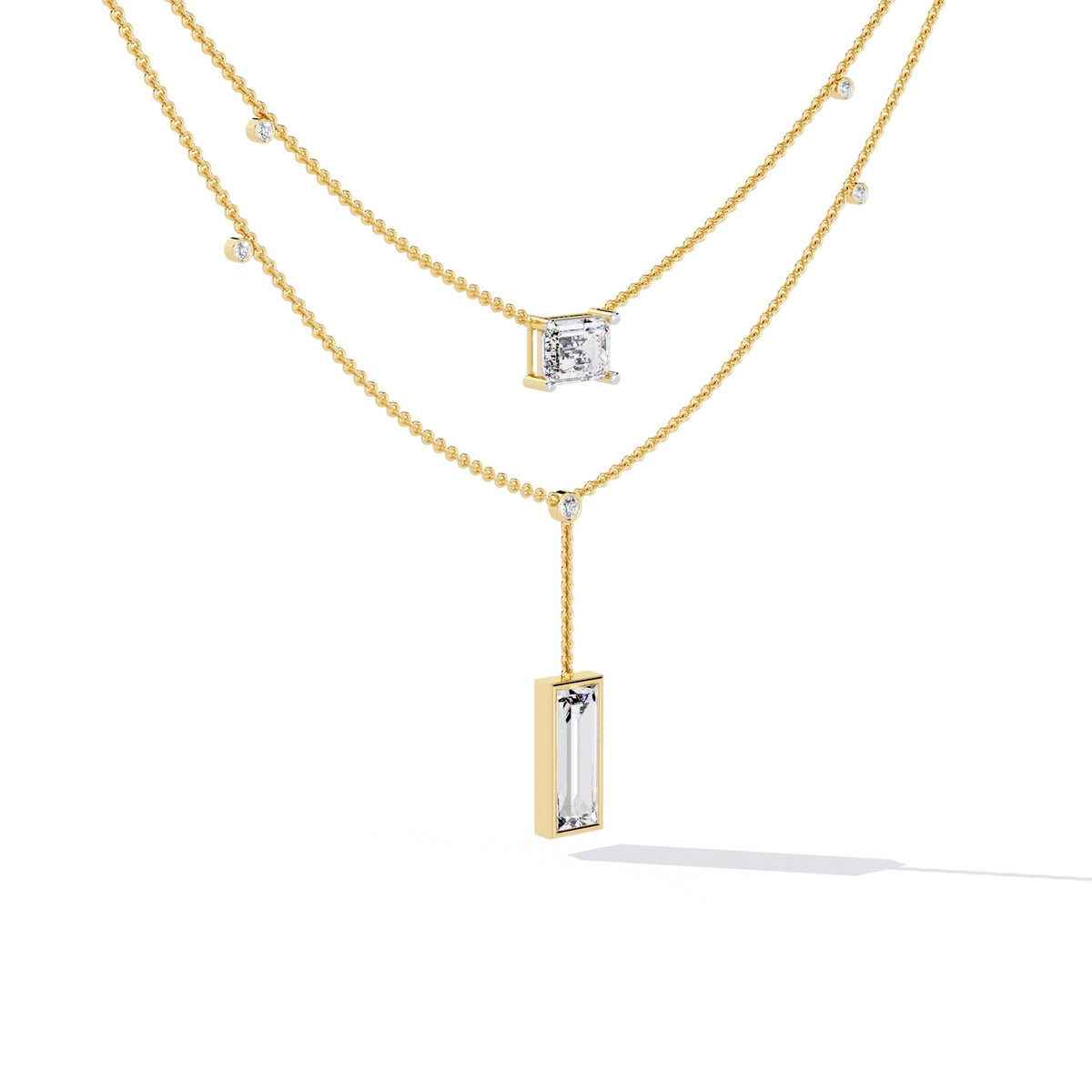The Riviera Graduated Moissanite Choker 11 Necklace
