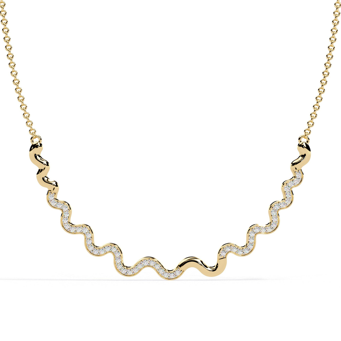 The Simone Station Diamond Floating Cable Chain 11 Necklace