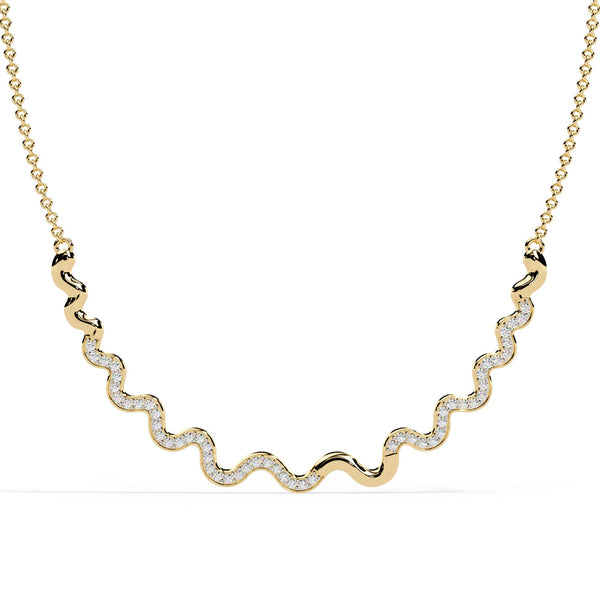 The Simone Station Diamond Floating Cable Chain 11 Necklace