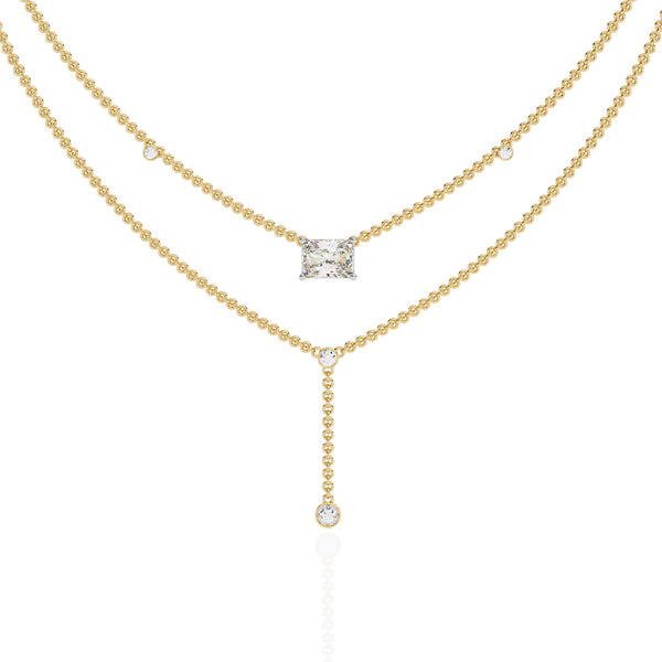 The Aurelia Bezel-Set Station 11 Necklace