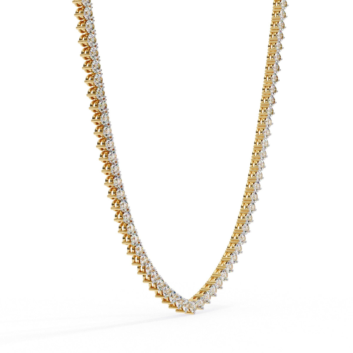 The Celeste Delicate Pavé Tennis Chain 12 Necklace