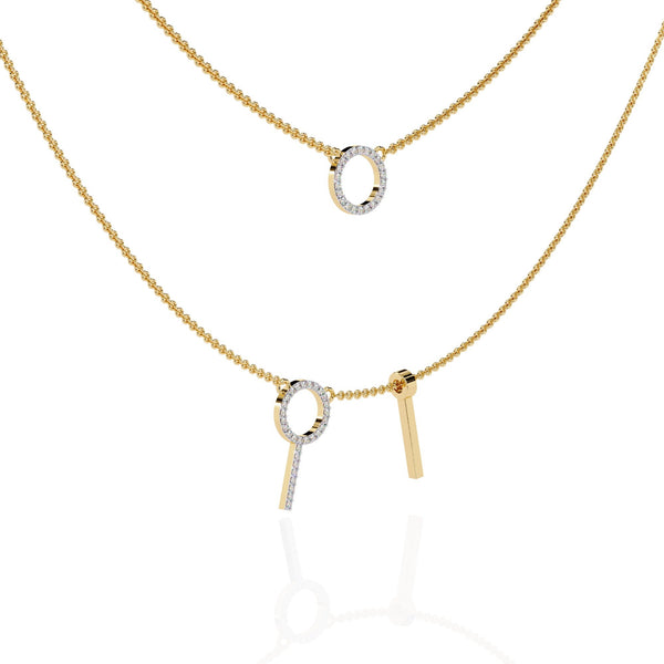 The Aurelia Bezel-Set Station 12 Necklace