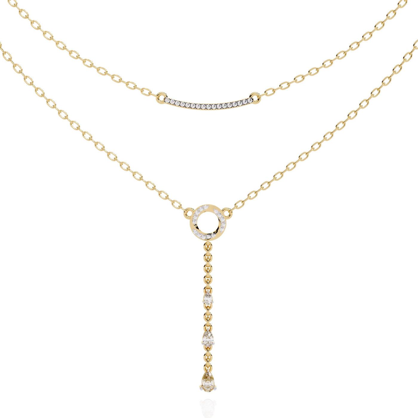 The Mirabelle Cascading Teardrop 12 Necklace