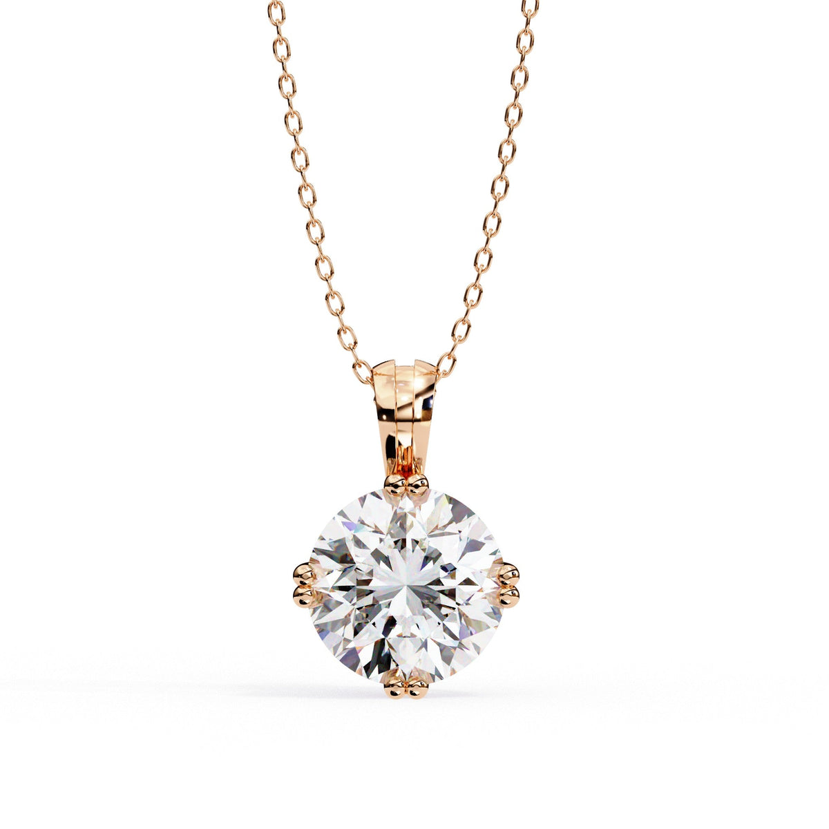 The Clara Minimalist Floating Solitaire 9 Pendant